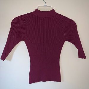 Sacha Mock Neck Sweater Tee